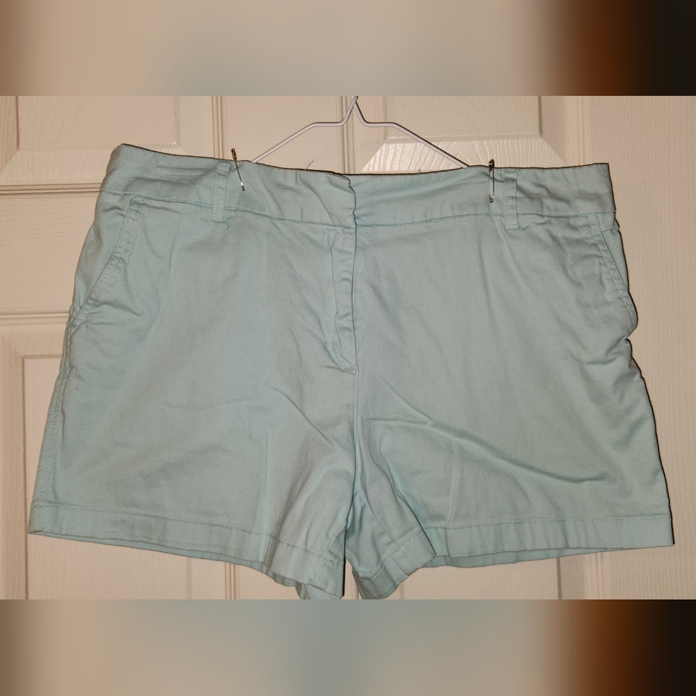 Light blue Cambridge Dry Goods  cotton shorts size 12, 3.5" inseam